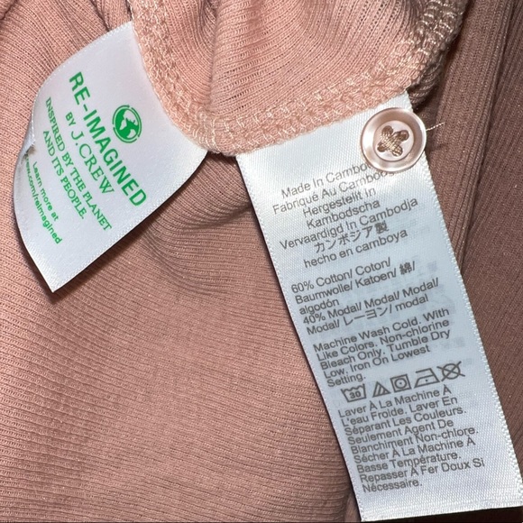 Plus Size J.Crew Ribbed Button-front Knit Dress. US size 2X. BA960- LUXURY CAMEL - Picture 5 of 6